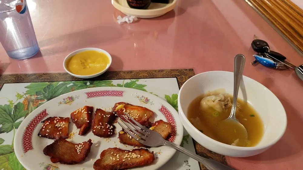 Barbecued Pork and Wonton Soup